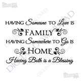 Family Home Blessing Quote Vector Download - Ready to use Digital File, Vinyl Design Saying, Printable Quote, home art, Family Quote - lasting-expressions-vinyl
