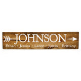 Wood Hanging Family Name Sign - lasting-expressions-vinyl
