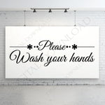 Please wash your hands Bathroom Vector Download - Ready to use Digital File, Vinyl Design Vector Sayings, Printable Quotes, Clipart - lasting-expressions-vinyl