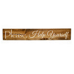 Please, help yourself Wood Sign Decor, Wall Decor, Reclaimed Barn wood, Wood Home Decor, Kitchen decor signs, Wood welcome sign - lasting-expressions-vinyl