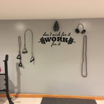 Inspirational Quote, Don't wish for it work for it - Sports Vinyl Wall Decal, Sports Theme Decor, Inspirational Quote, Gym Locker Room Sign - lasting-expressions-vinyl