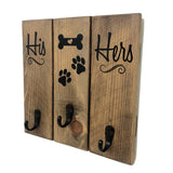 Key Hanger - His and Hers, Puppy Leash Hanger - lasting-expressions-vinyl