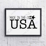 Made in the USA Vector Digital Download - Vinyl Design Saying, Printable Quotes, wall art, Clipart, SVG silhouette, 4th of July Baby shirt - lasting-expressions-vinyl