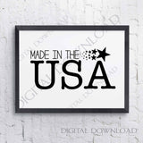 Made in the USA Vector Digital Download - Vinyl Design Saying, Printable Quotes, wall art, Clipart, SVG silhouette, 4th of July Baby shirt - lasting-expressions-vinyl