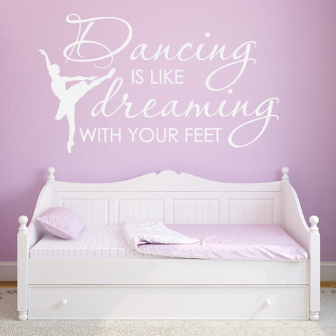 Dance Quote Wall Decal - lasting-expressions-vinyl
