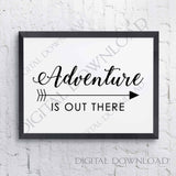 Adventure is out there SVG, Cricut Sayings Svg File, Adventure Quote Printable, Arrow Clipart Svg, DXF Laser Cutting, Extra Large Wall Art - lasting-expressions-vinyl