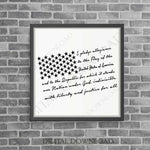 Pledge Flag American Patriotic Vector Clipart Download - Vinyl Design Saying, Printable Quote File, wall art, Clipart, SVG 4th of July Quote - lasting-expressions-vinyl