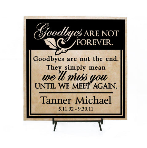 Goodbye Quote Sign for Memorial Gift - lasting-expressions-vinyl