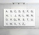 Block Letter Font Board Game Designs Vector Digital Design Download - DIY Custom Digital File, Silhouette Stencil, Typography Art Download - lasting-expressions-vinyl
