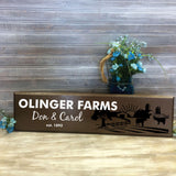 Wood Wall Sign Family Farm Personalized with Last Name - lasting-expressions-vinyl