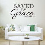 Wall Quote Saved by Grace - lasting-expressions-vinyl