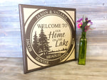 Welcome Sign Personalized - Home on the Lake - lasting-expressions-vinyl