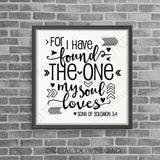 Love Quote SVG Design Vector Digital Download- Typography Print, Vinyl Saying, svg ai pdf, My Soul Loves, Gift for Her, Silhouette Stencil - lasting-expressions-vinyl