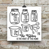 Mason Jar Kitchen Measurement Cheatsheet, SVG Vector Clipart, Typography Quote, Print Saying, Cooking Gift for Mom, Conversion Chart - lasting-expressions-vinyl