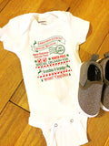 Baby's First Christmas Outfit, Santa Mail Christmas Present, Infant Bodysuit, Grandparents Pregnancy Announcement, Baby Christmas Shirt - lasting-expressions-vinyl