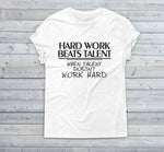 Hard work beats tallent, Custom Shirts, Inspirational Quote on Tank top, Team Fundraising Shirts, Gift for Players, Basketball Sports Shirts - lasting-expressions-vinyl