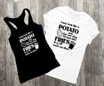 Funny Shirt with Saying, May look like a potato fries, y'all want me then, Custom Tank tops, Friends Gift for Girlfriend, Custom Shirts - lasting-expressions-vinyl