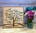 Family Tree Custom Sign Personalized with Names - lasting-expressions-vinyl