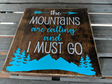 Mountain Adventure Quote Wood Sign Decor Set, Birthday Gift for Her, Mother's Day Gift for Mom, Rustic Boho Home Decor, Friend Moving Away - lasting-expressions-vinyl