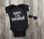 Gift for New Dad for Father's Day, Baby Body Suit Saying about Dad, Daddy Superhero Shirt for Baby Shower Gift, Dad Birthday Gift for Him, - lasting-expressions-vinyl