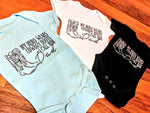 New Dad Gift From Child, Newborn Baby Dad Shirt, Dad Hero Cowboy Boots, Unisex Baby Romper Outfit, Custom One Piece Baby Shirt, Cowboy Quote - lasting-expressions-vinyl