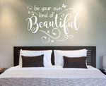 Beautiful Inspirational Saying Wall Lettering, Vinyl Wall Decal Sticker Quote - lasting-expressions-vinyl