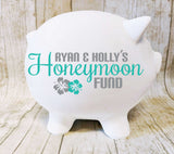 Honeymoon Fund Bank for Wedding Reception - lasting-expressions-vinyl