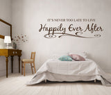 Happily Ever After Vinyl Lettering Quote - lasting-expressions-vinyl
