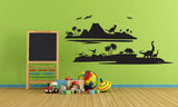 Dinosaur Nursery Wall Art Decor, Vinyl Wall Sticker for Boys Bedroom - lasting-expressions-vinyl