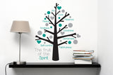 Fruit of the Spirit Vinyl Wall Decal Sticker Tree - lasting-expressions-vinyl