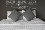 Wall Words Faith Hope Love Saying - lasting-expressions-vinyl