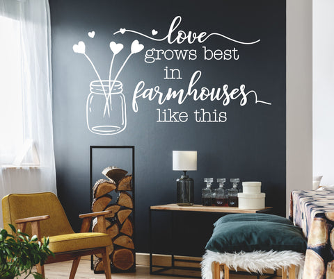 Farmhouse Chic Home Decor Wall Decal Sticker - lasting-expressions-vinyl