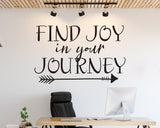 Wall Words Motivational Quote, Find Joy in your Journey - lasting-expressions-vinyl