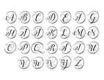 Monogram Letter Bundle Clipart Vector, Calligraphy Font Stamp Design, Wedding Stencil Wood Signs, SVG Bundle Monogram Letter, Printable Font - lasting-expressions-vinyl
