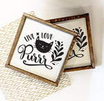 Cat Sign Home Decor, Live Love Purr Kitten Quote - lasting-expressions-vinyl
