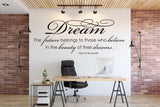 Roosevelt Wall Quote Vinyl Decal, Wall Stencil Lettering, Dream Saying for Wall Decor, Vinyl Stencil Quote Crafts, Motivational Office Sign - lasting-expressions-vinyl