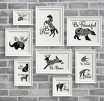 Animal Clipart SVG Quote, Printable Nursey Home Decor, Motivational Card Printable, PNG Dog Boho Animal Print, Inspiration Saying to Print - lasting-expressions-vinyl