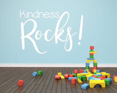 Kindness Rocks Wall Words Sticker - lasting-expressions-vinyl