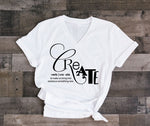 Create Definition Tshirt Quote, Women's Graphic Tee Artist Design, Etsy Seller Birthday Gift for Wife, Handmade Artist Thank You Gift Shirt - lasting-expressions-vinyl