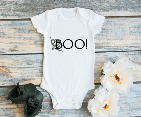 First Halloween Shirt, Boo Baby One Piece Outfit, Baby Halloween Costume for Trick or Treating, Fall Shirt for Baby Pictures, Baby One Piece - lasting-expressions-vinyl