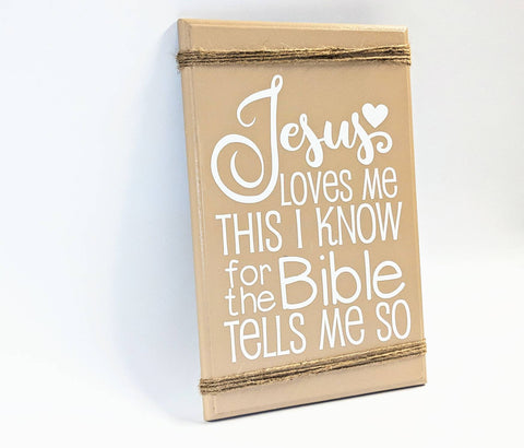 Jesus loves me sign - lasting-expressions-vinyl