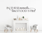 In These Moments Time Stood Still Wall Quote - lasting-expressions-vinyl
