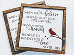 Cardinal Sign Quote SVG, Digital Crafting File for Cricut, Silhouette Saying for Vinyl, DIY Sign Design, Memorial Quote Card Print File - lasting-expressions-vinyl