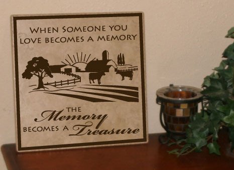 Memorial Saying on Sign for Gift after Loss, In Loving Memory Quote, Sorry for Loss Gift for Friend, Memorial Ornament for Funeral Plaque - lasting-expressions-vinyl