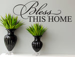 Bless this Home Sticker Stencil for Wall - lasting-expressions-vinyl