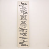 Love is Patient Wood Quote Sign - lasting-expressions-vinyl