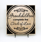 Grandchildren Circle of Love Quote Sign - lasting-expressions-vinyl
