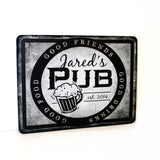 Brewery Name Hanging Sign, Metal Pub Home Decor - lasting-expressions-vinyl