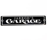 Metal Garage Street Parking Sign, Personalized Man Cave Wall Decor Sign, Metal Name Street Sign Gift, Children's Birthday Gift Custom Signs - lasting-expressions-vinyl