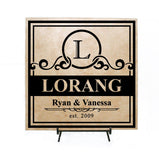 Name Personalized Table Top Sign, Personalized Last Name Wedding Gift, Housewarming Gift Established Sign, Custom Last Name Sign Home Decor - lasting-expressions-vinyl